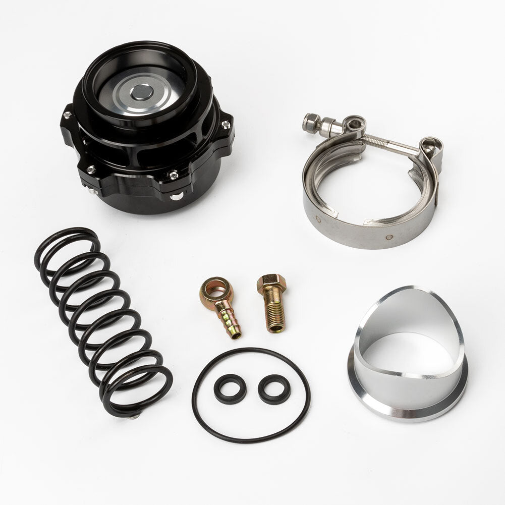 ya 3 6.25.2 119-10634 Black Q-Series 50mm Blow-Off Valve BOV (Version) 2) Tial Flange Kit