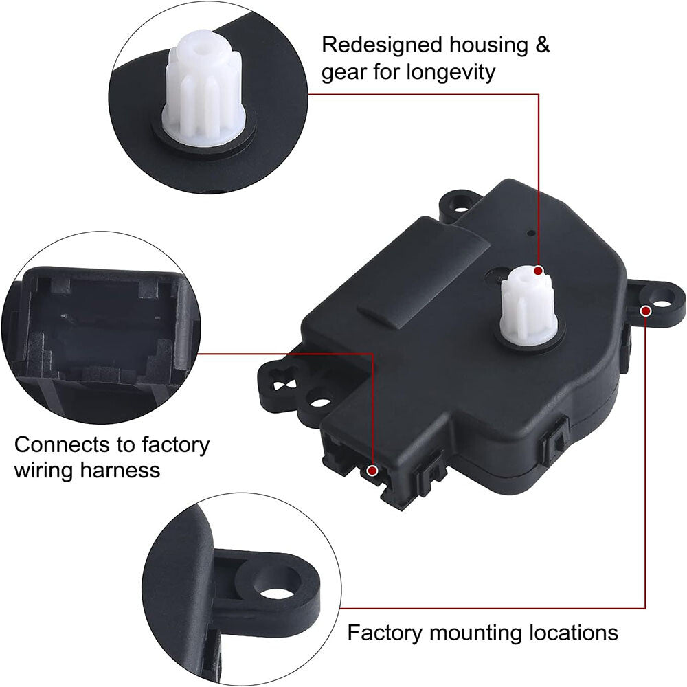 ya 5 8.7 2PC HVAC AC Heater Blend Door Actuator 604-024 for Chrysler 300 for Dodge for Challenger