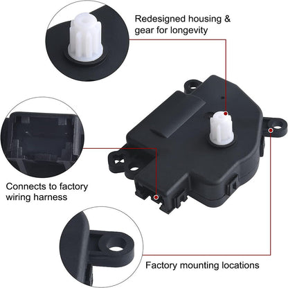 ya 5 8.7 2PC HVAC AC Heater Blend Door Actuator 604-024 for Chrysler 300 for Dodge for Challenger