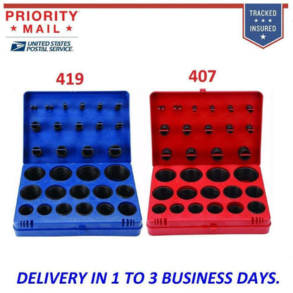 ya 5 8.7 SAE Metric Rubber O-Ring Washer Assortment Set Automotive Storage Case ORing Kit