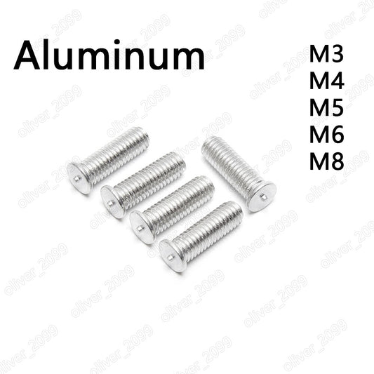 Aluminum Weld Studs for Capacitor Discharge Welding M3 M4 M5 M6 M8