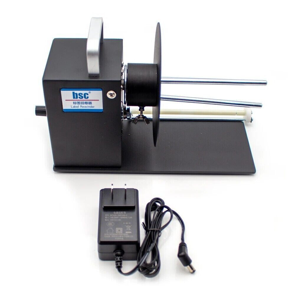 AC100-240V Electric Label Rewinder Automatic Label Rewinding Machine 1-10 inch/s