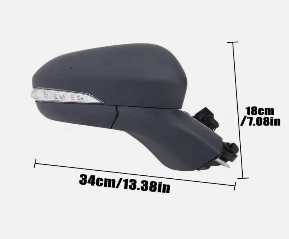 ya 11 10.28 Right Passenger Side Mirror 7Pin Primed Siganl Lamp For Fusion 2015-2020 n