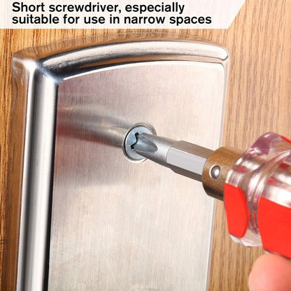 ya 26 Screwdriver Tool Machines Interchangeable Short Handle 6Pcs Anti-slip