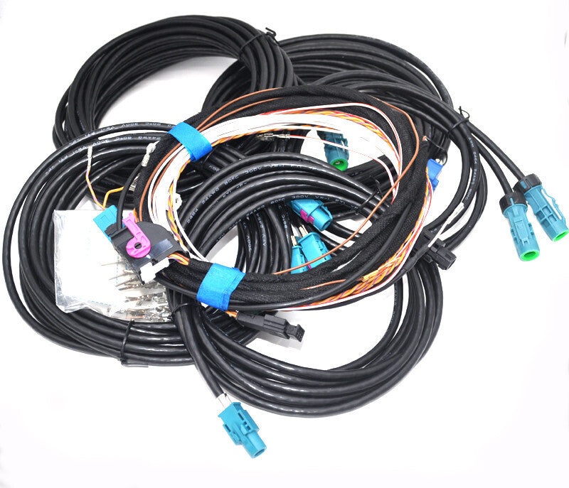 ya 3 6.25.2 retrofit 360 surround Reverse Camera Cable wiring kit for VW mqb for Tiguan for Golf CC