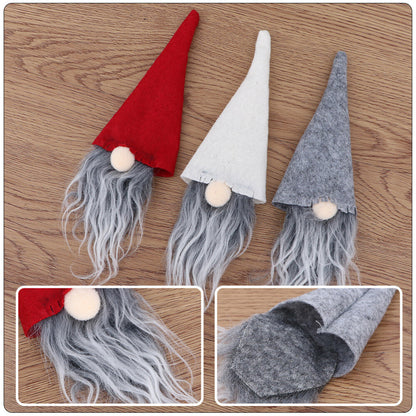 ya 25 6PCS Decorative Wine Decors Xmas Gnome Delicate Bottle Covers Wine Accessory