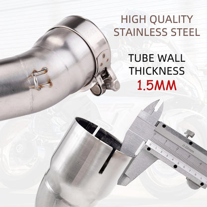 ya 5 8.7 Slip-On Pipe System Full Set Link Pipe Middle Pipe for Kawasaki ZX 10R 2008-2020