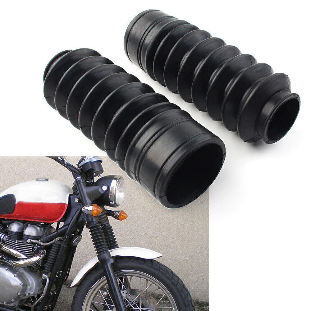 ya 5 8.7 Front Fork Rubber Cover Gaiters Boots Fit 1964-68 650 500 TR6 T120 T100