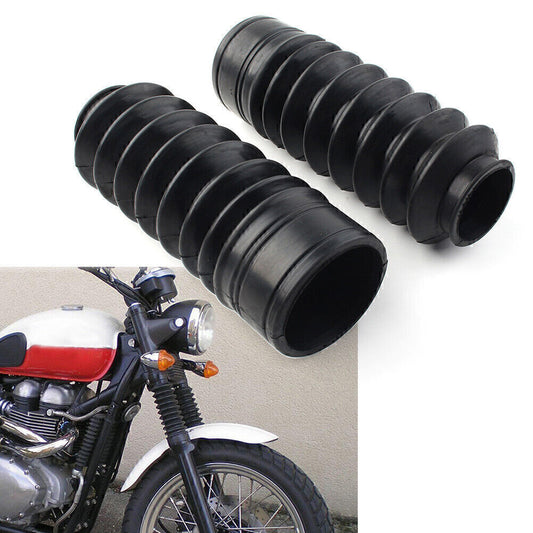 ya 5 8.7 Front Fork Rubber Cover Gaiters Boots Fit 1964-68 650 500 TR6 T120 T100