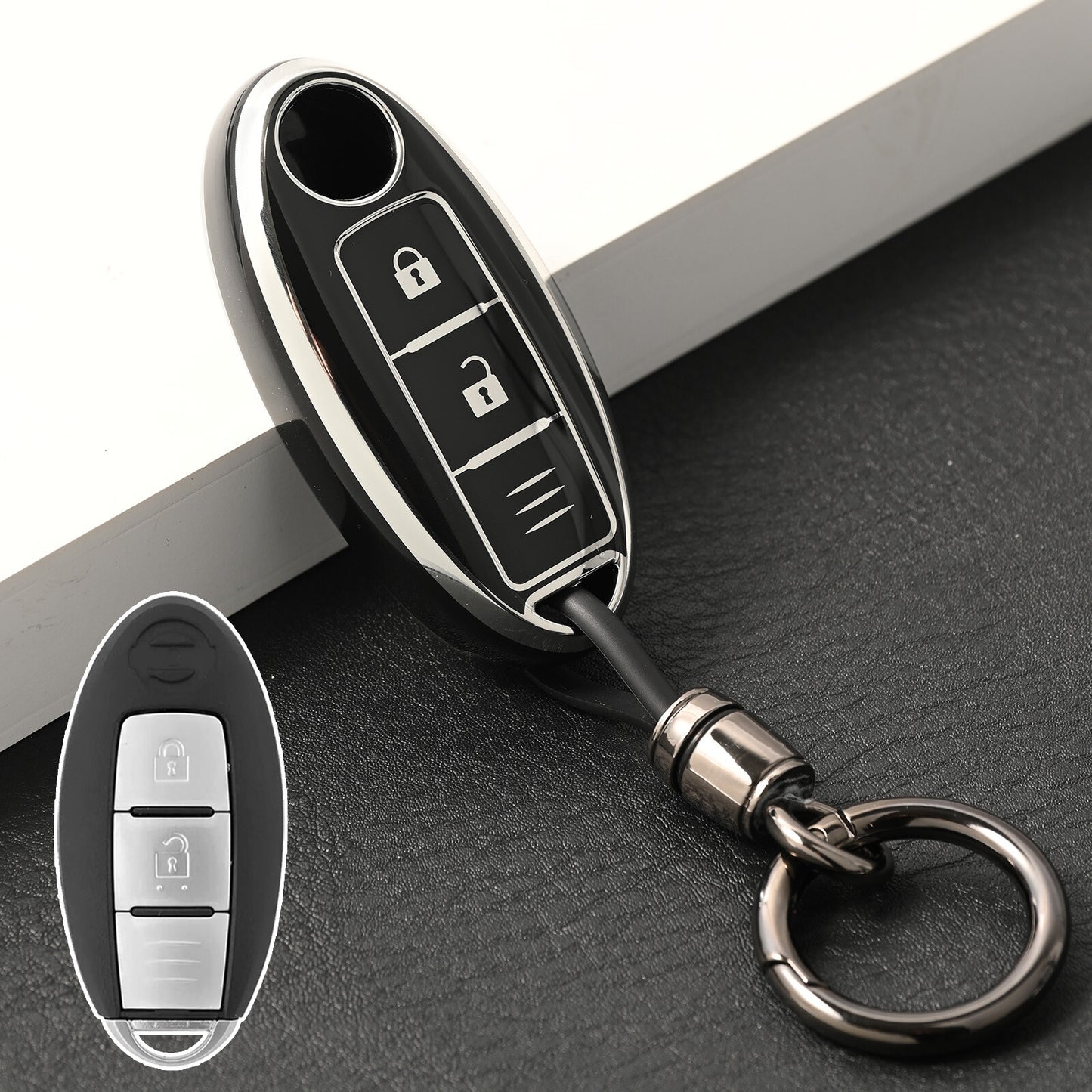 ya 5 8.7 TPU Car Key Case Fob for Nissan Qashqai Pulsar March 370Z Micra Juke Note Tiida