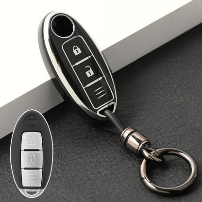 ya 5 8.7 TPU Car Key Case Fob for Nissan Qashqai Pulsar March 370Z Micra Juke Note Tiida