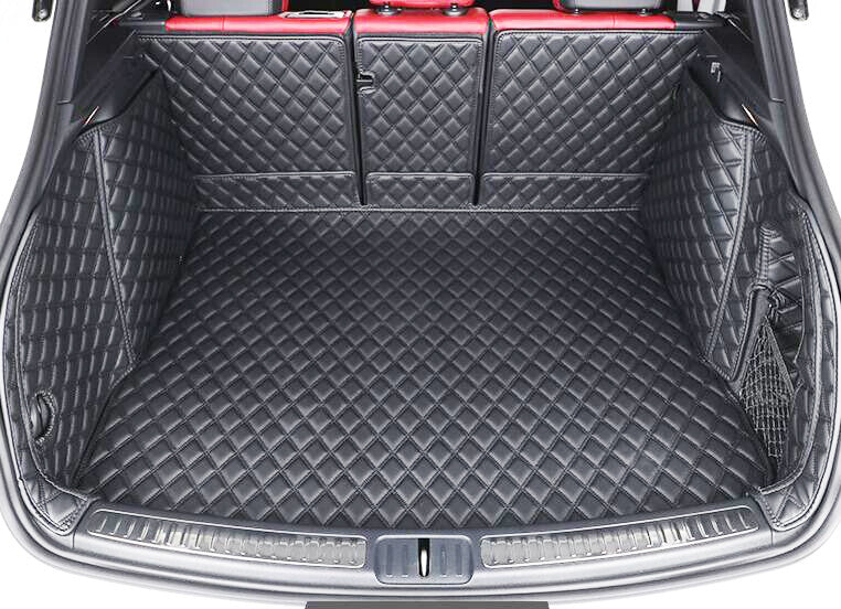 ya 7 6.10.3 PU Leather Boot Cargo Liner Tray Rear Trunk Floor Mat For Macan 2015-2023