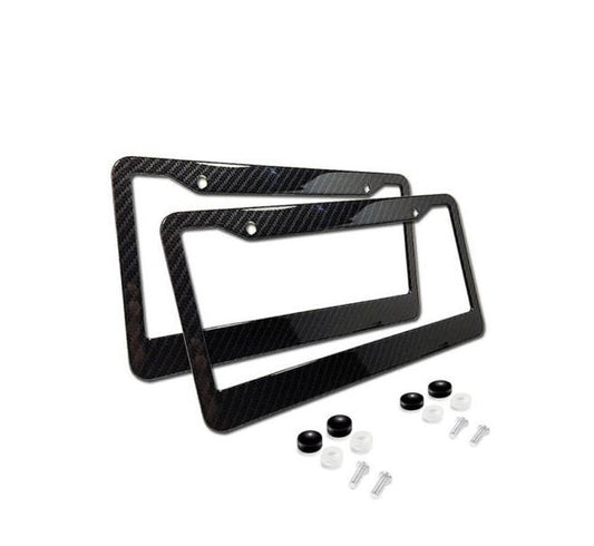 ya 1 8.5.1 1 Piece Car License Plate Frame Cover Hood Cap Rear Boot Black Plastic Suitable for 