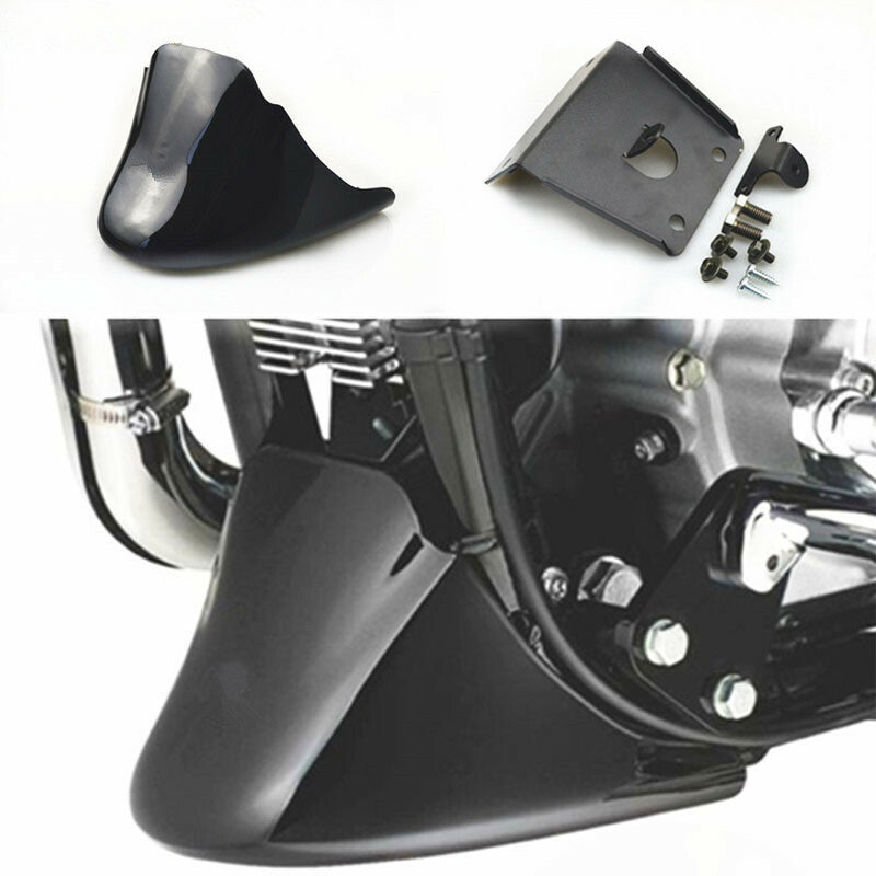 ya 5 8.7 Glossy Black Chin Fairing Front Spoiler for Harley Sportster XL 883 XL1200 04-14