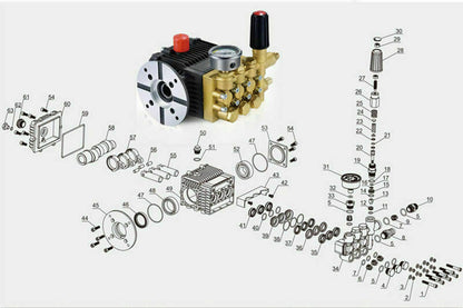 ya 26 QL-390 Copper Household Cleaning Machine High Pressure Car Washer Pump 7Mpa