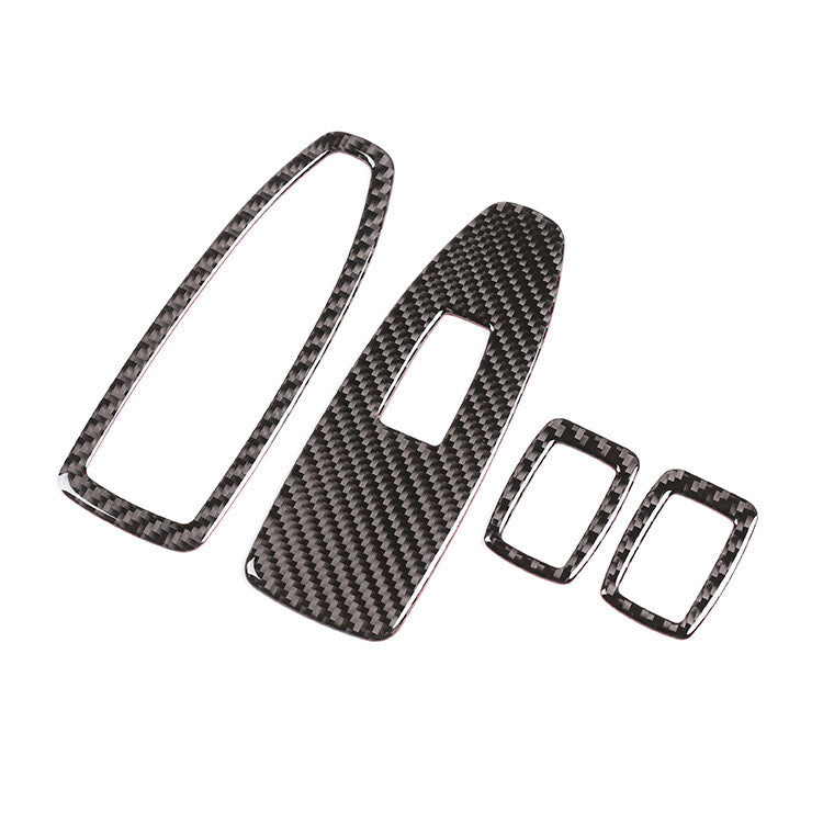 ya 8 5.26.2 Carbon fiber window control button protective covers suitable for BMW 3 Series F30 F34 2013-18