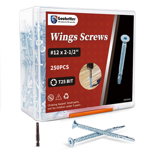 Reamer Wood Tek Screws Set Wood to Metal Fastening  Reamer Wings Torx/Star Drive