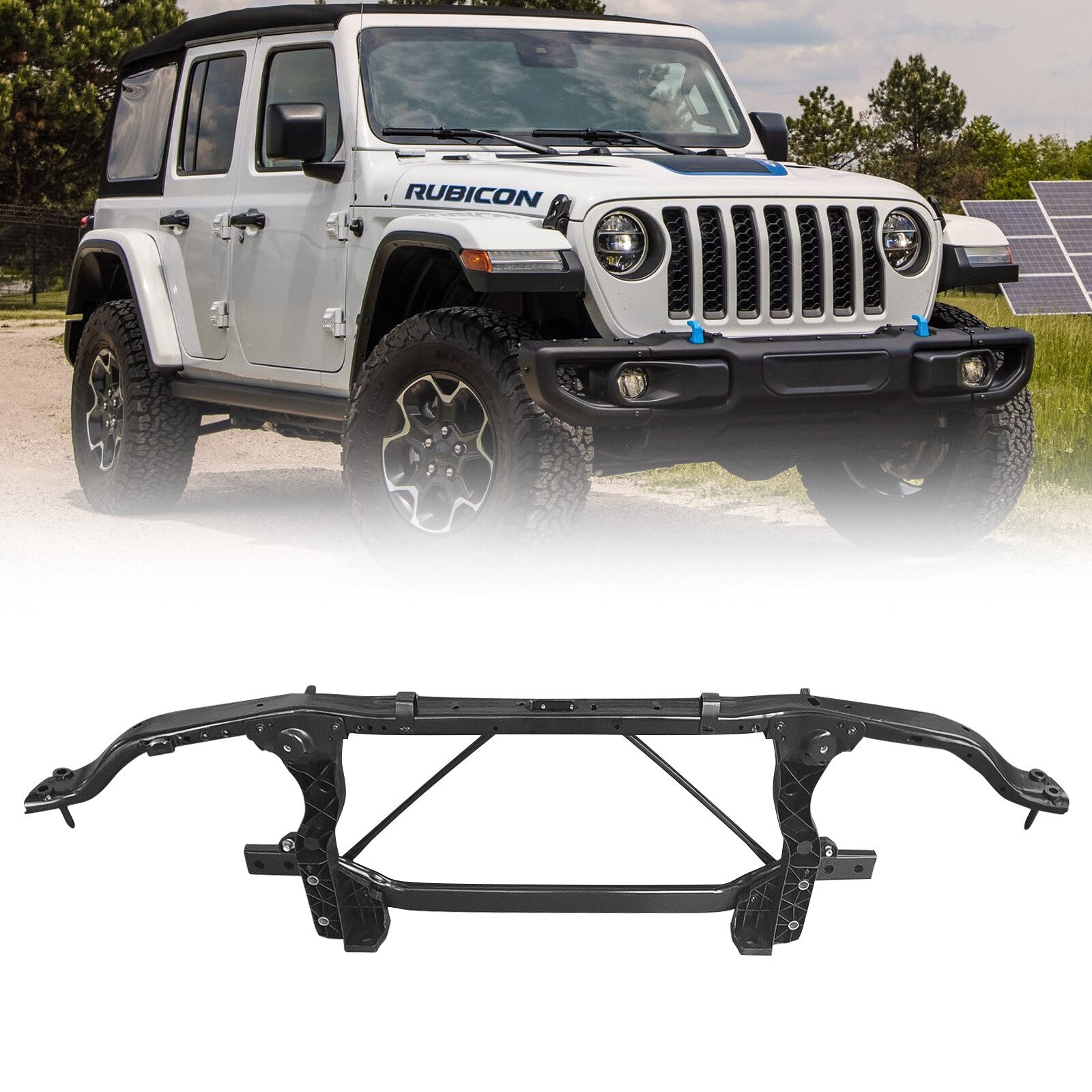ya 27 7.20 for Jeep for Wrangler 2018-2023 Gladiator 20-23 Front Side Radiator Support Assembly