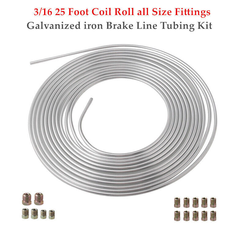 ya 10 5.28.3 Automotive galvanized iron brake pipe 3/16 inch 25 foot coil roller joint kit