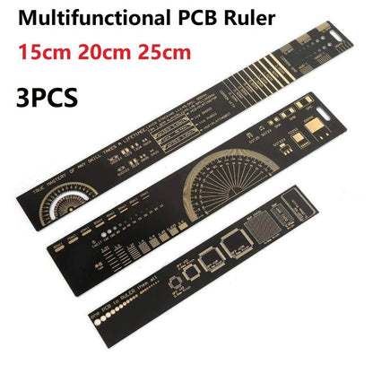 ya 14 Versatile Capacitor IC Diode Measuring Tool 3PCS Set with PCB Ruler