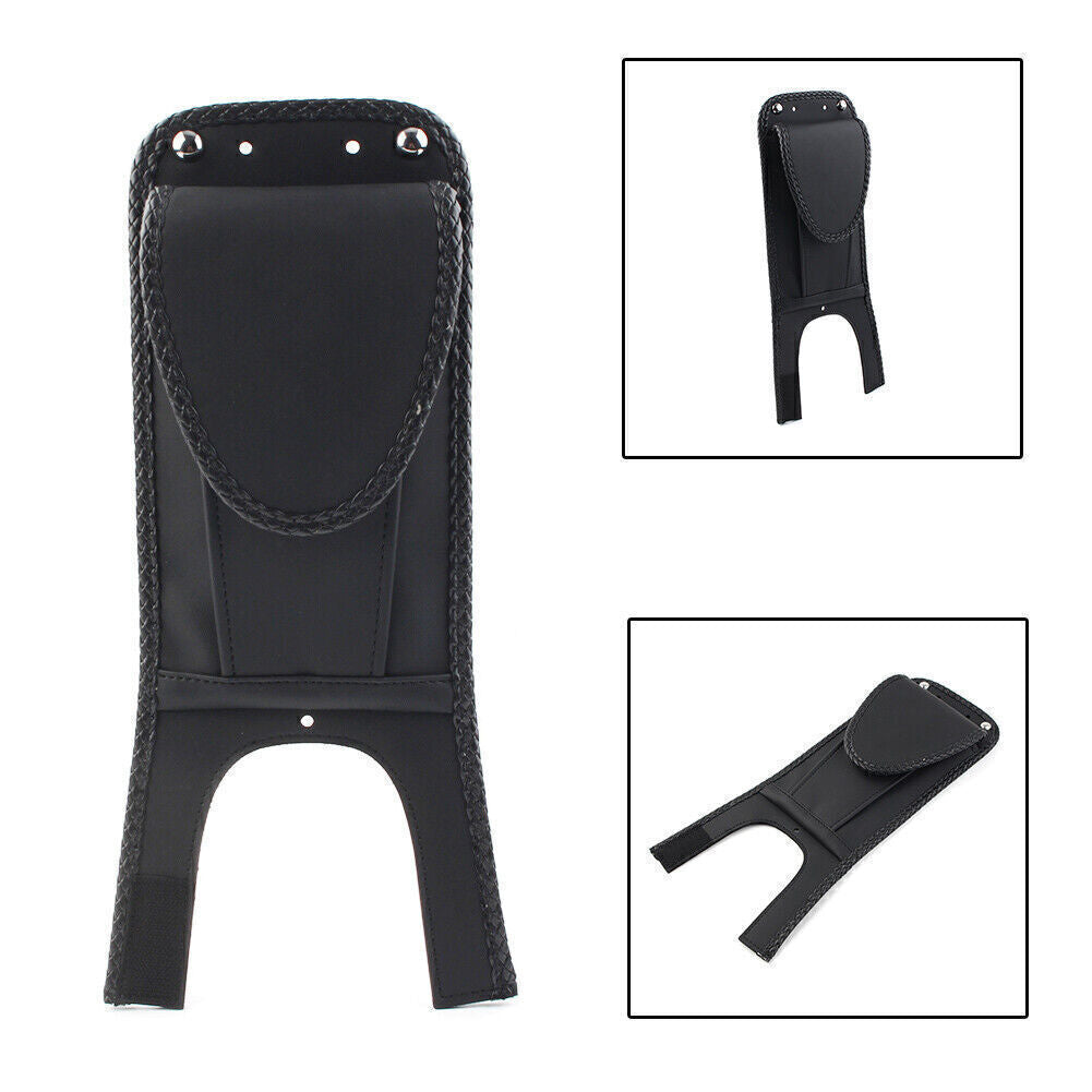 ya 2 6.29 Tank Bib w/ Pouch Bag for Harley-Davidson Softail Fat Boy FXST FXSTB FLST Black
