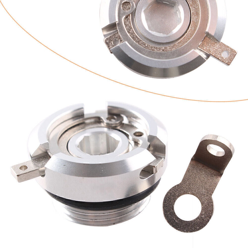 ya 12 5.21 CNC Oil Filler Cap Fit for Ducati 748 1994-2004 2003 & Hypermotard 1100 07-10 Silver