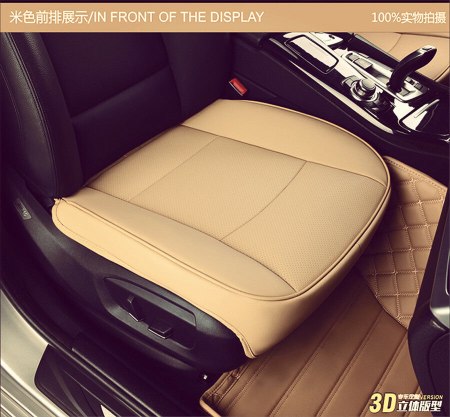 ya 12 5.22 1 Pack Beige Polyurethane Synthetic Leather Luxury Car Front for SEAT Cover Cushion Pad Protector USA 