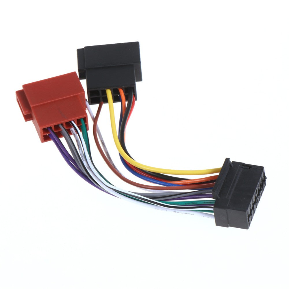 ya 5 8.7 Replacement Heat-resistant 16 Pin to ISO Adapter Wire Harness CD DVD Player