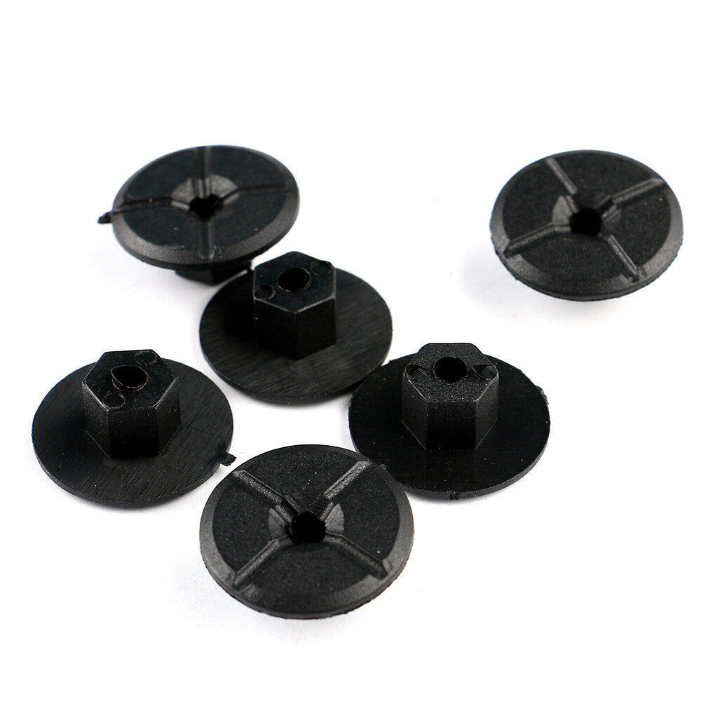 ya 5 8.7 Set of 10 Fender Liner Plastic Nuts 4.2mm Black for Mercedes W201BMW A2019900050