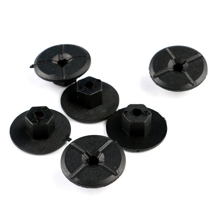 ya 5 8.7 Set of 10 Fender Liner Plastic Nuts 4.2mm Black for Mercedes W201BMW A2019900050