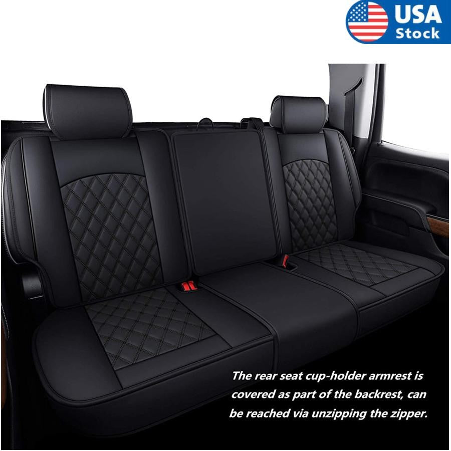 ya 12 5.22 Car Full Set Car for Seat Cover PU Leather for Chevy Silverado for GMC for Sierra 1500 07-22