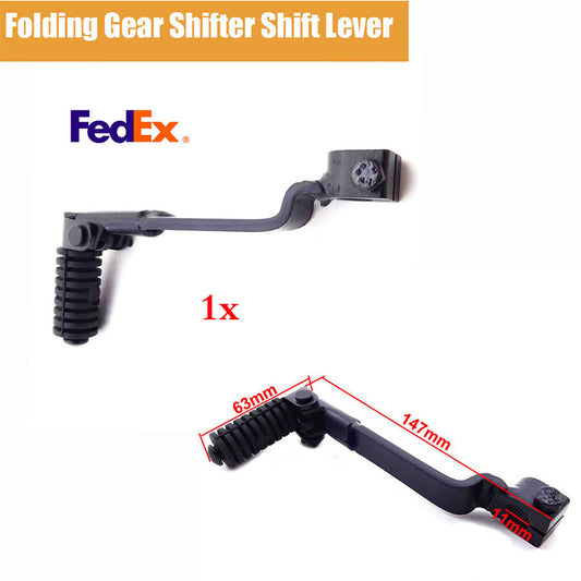 ya 1 7.3 1PC Black Folding Gear Shifter Shift Lever for Dirt Pit Bike ATV Motorcycle