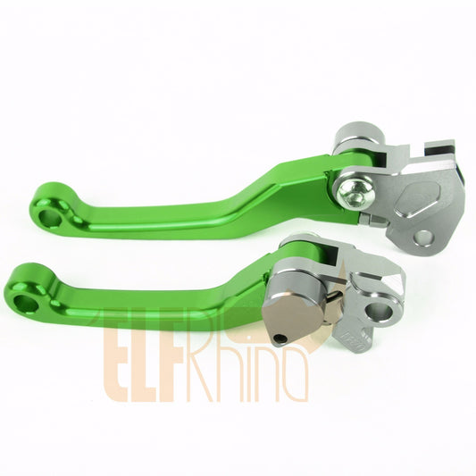 ya 8 5.26 for Kawasaki KX112 2022-2023 Pivot Clutch Brake Levers CNC Pair KX 112 Green