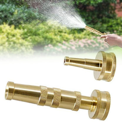 ya 14 Adjustable Garden Hose Nozzle in Heavy Duty Brass for Efficient Water Flow