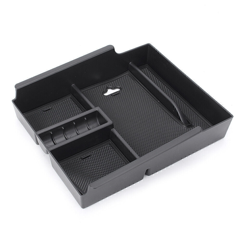 ya 5 8.7 1x Car Armrest Storage Box Holder for Toyota Alphard 2015 2016 2017 Black