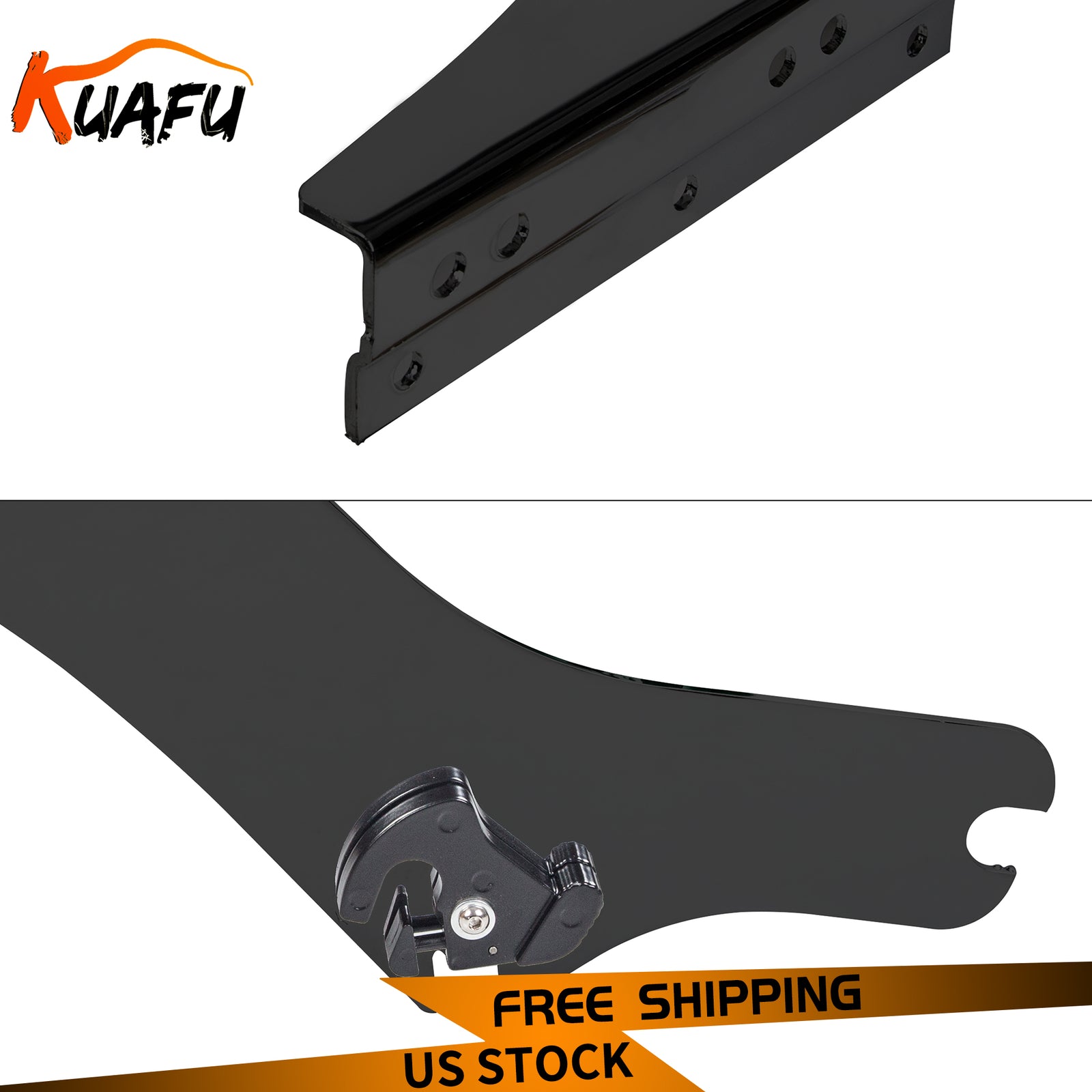 ya 12 5.21 Two Up Tour Pack Pak Trunk Mount Bracket Luggage Rack for Harley Touring 97-08