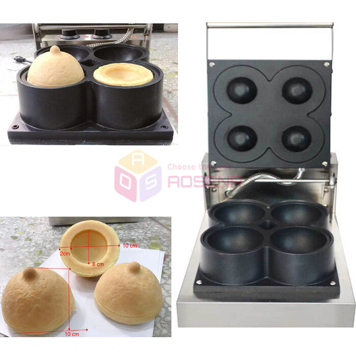 ya 25 Women Breast Shape Waffle Maker Electric Boob Waffle Baker Waffle Making Machine