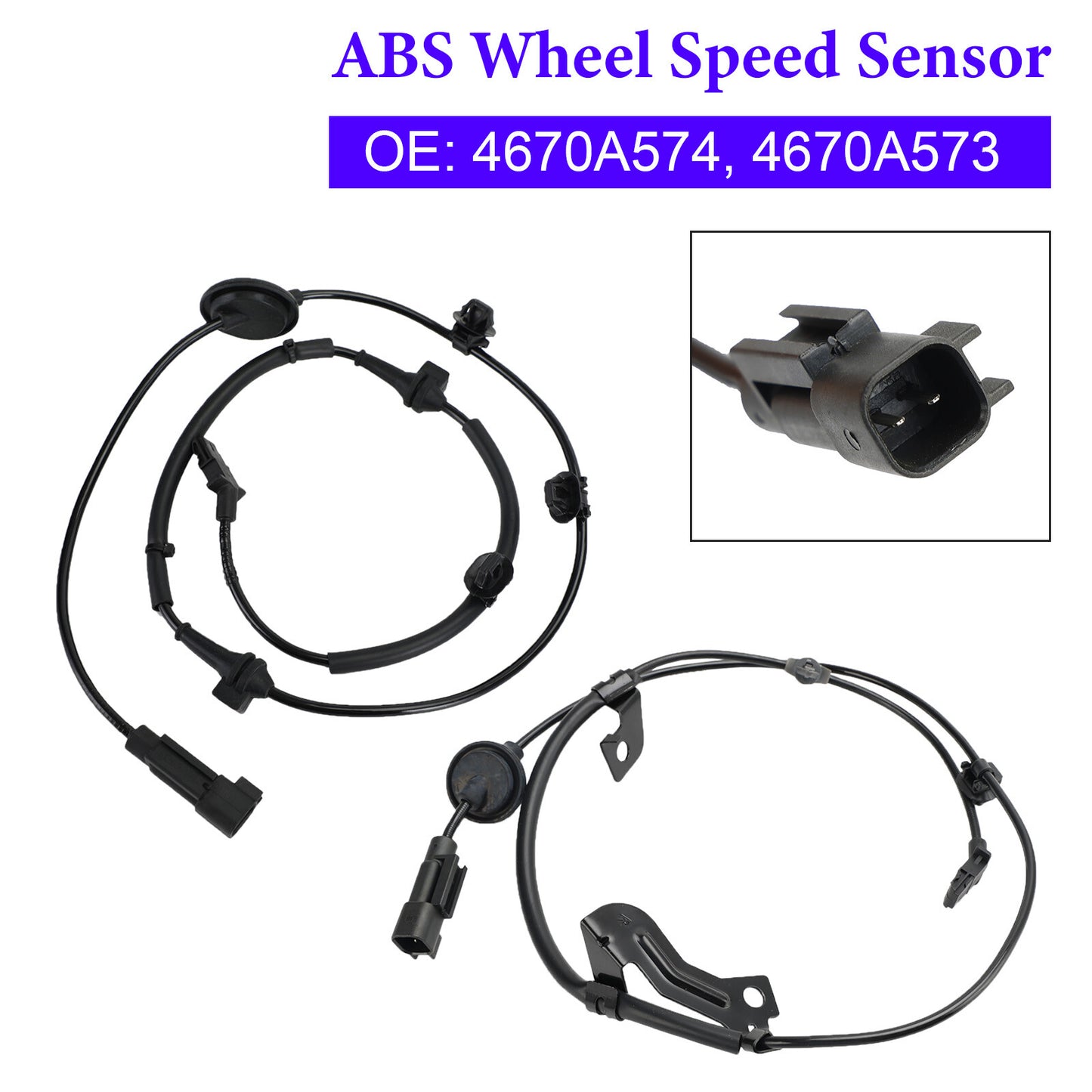 ya 1 8.5.1 2Pcs Rear Left & Right ABS Speed Sensor For Outlander III 2010-On U1