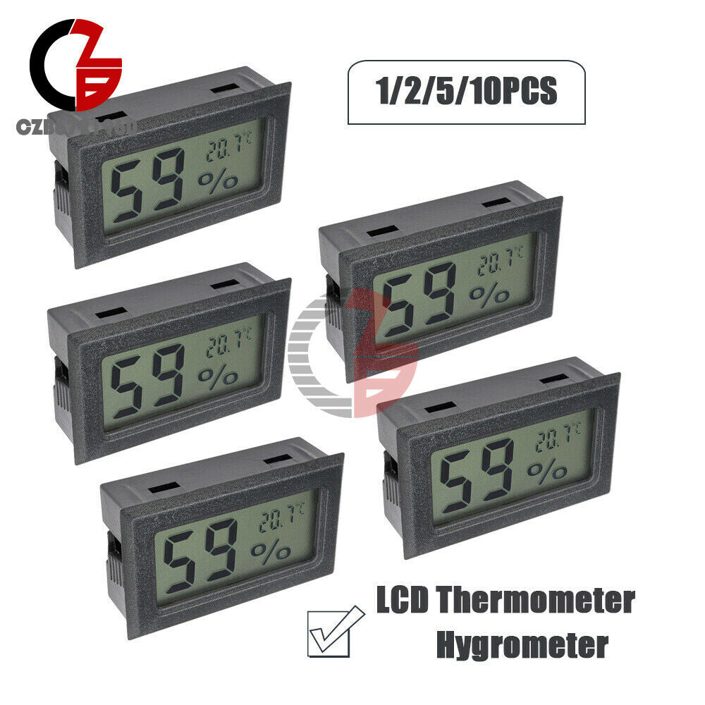 ya 14 1/2/5/10PCS Digital LCD Temperature Humidity Meter Thermometer Hygrometer