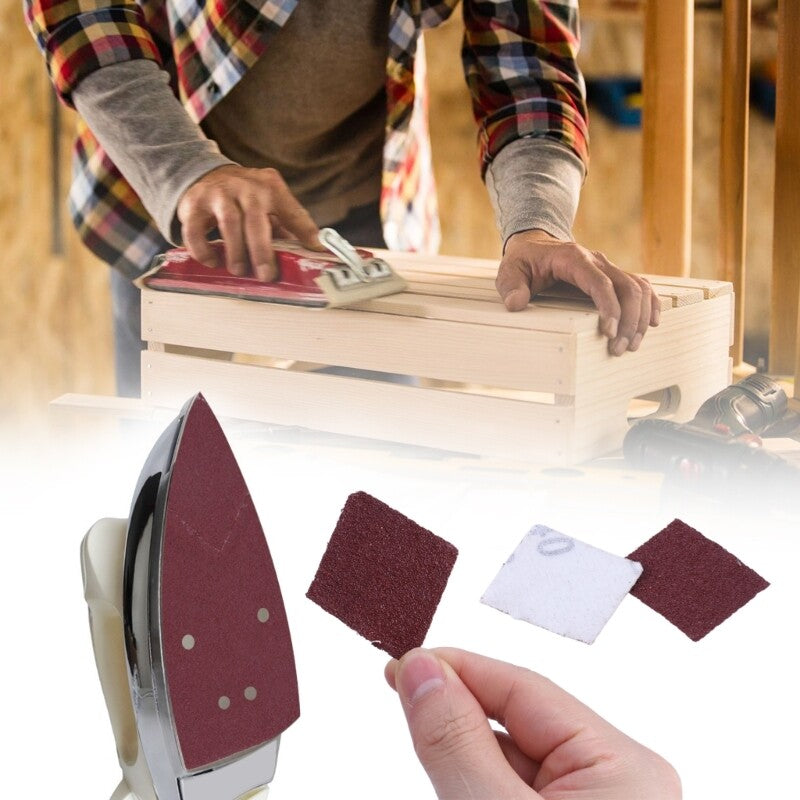 ya 14 80x Detail Sander Sandpaper Sanding Sheets Hook and Looped Sander