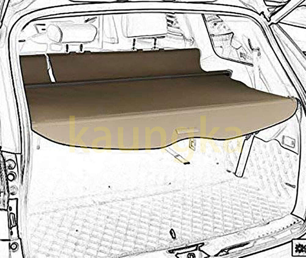 ya 2 7.14 1X Beige Retractable Cargo Cover Rear Trunk Shade for Toyota Highlander 08-2013