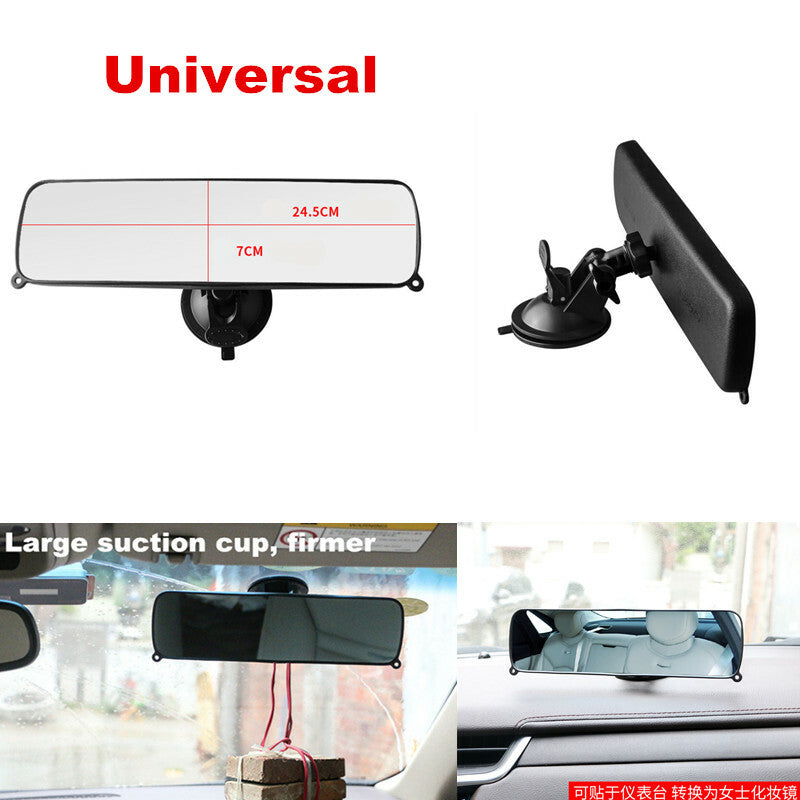ya 5 8.7 245mm Interior Rear View Suction Cup Mirror For Car Bus SUV Truck Windshield