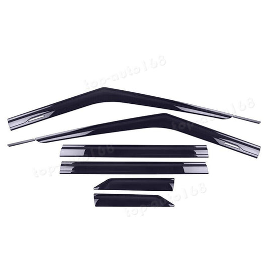 ya 2 6.26.2 Black Window Visor Vent Shades Sun Rain Guard B for Mitsubishi for Outlander 22-2024