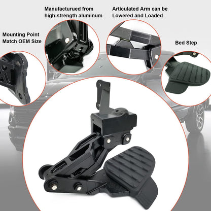 ya 1 8.25.2 shuiyin Rear Bumper Retractable Side Bed Step 82215842AH For 2019 - 2021 for Ram 2500 3500