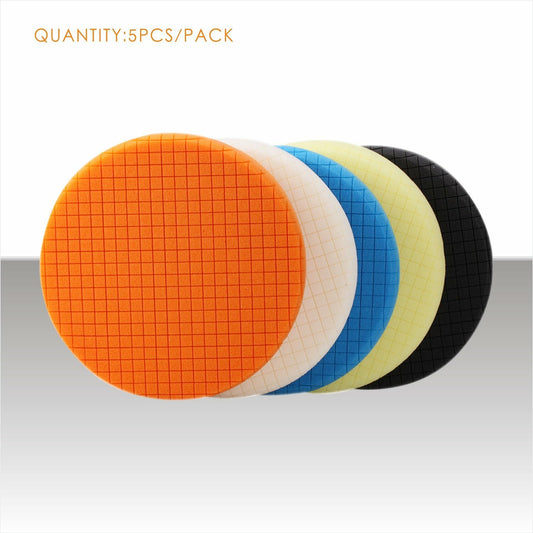 ya 12 5.22.2 7-inch Face Support Cushion Sponge Pad Cutting Polishing Pad Set of 5