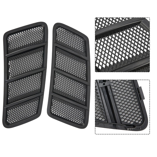ya 1 6.30 2Pcs for Benz W166/ML/GL Class Black Plastic Hood Air Vent Grille Cover