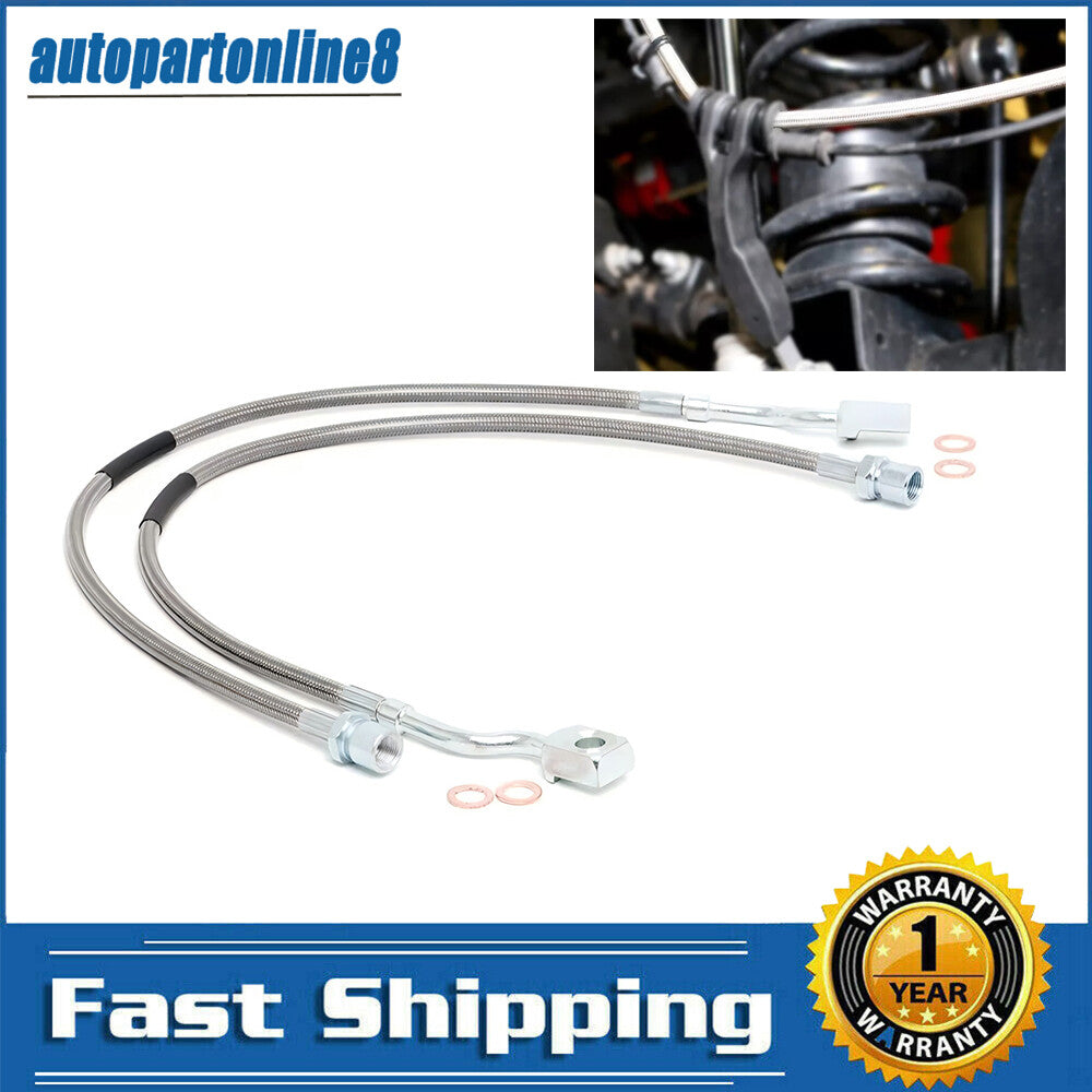 ya 10 5.28.3 2pcs 89370 Front Steel Extended Brake Cable for GMC Sierra 1500 Yukon XL 1500
