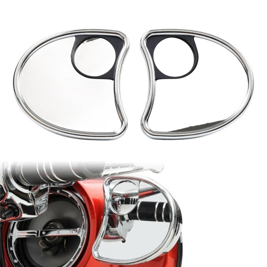 ya 4 6.21 Fairing Mounted Mirror w/ Blind Spot Mirrors for Harley Batwing Touring 2014-18