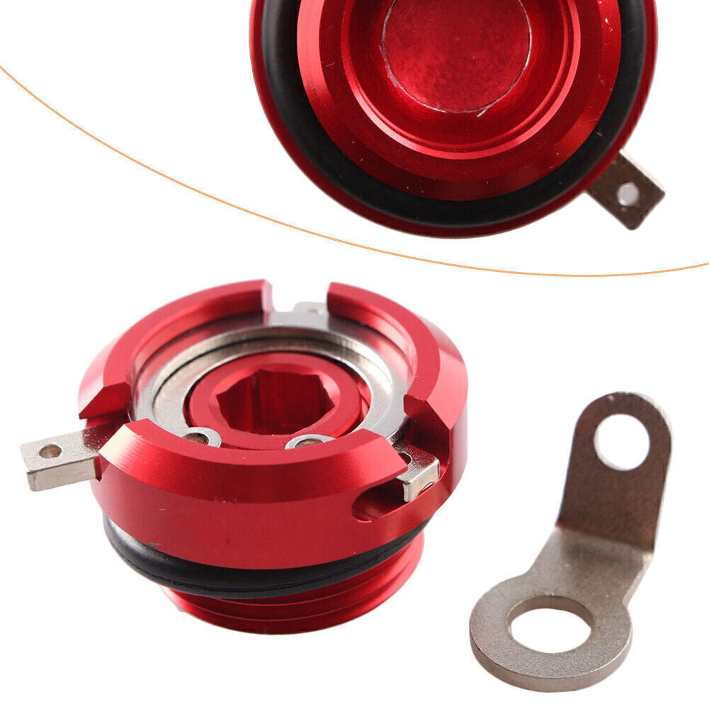 ya 12 5.21 Oil Filler Cap Set for Ducati 748 1994-2004 & 620 Sport 2003-2006 Red