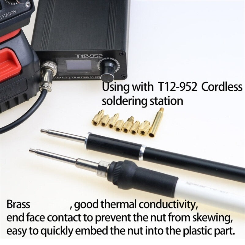 ya 25 High Temperature Resistant Heat Insert Nut Iron Tip For Seamless Nut Integration